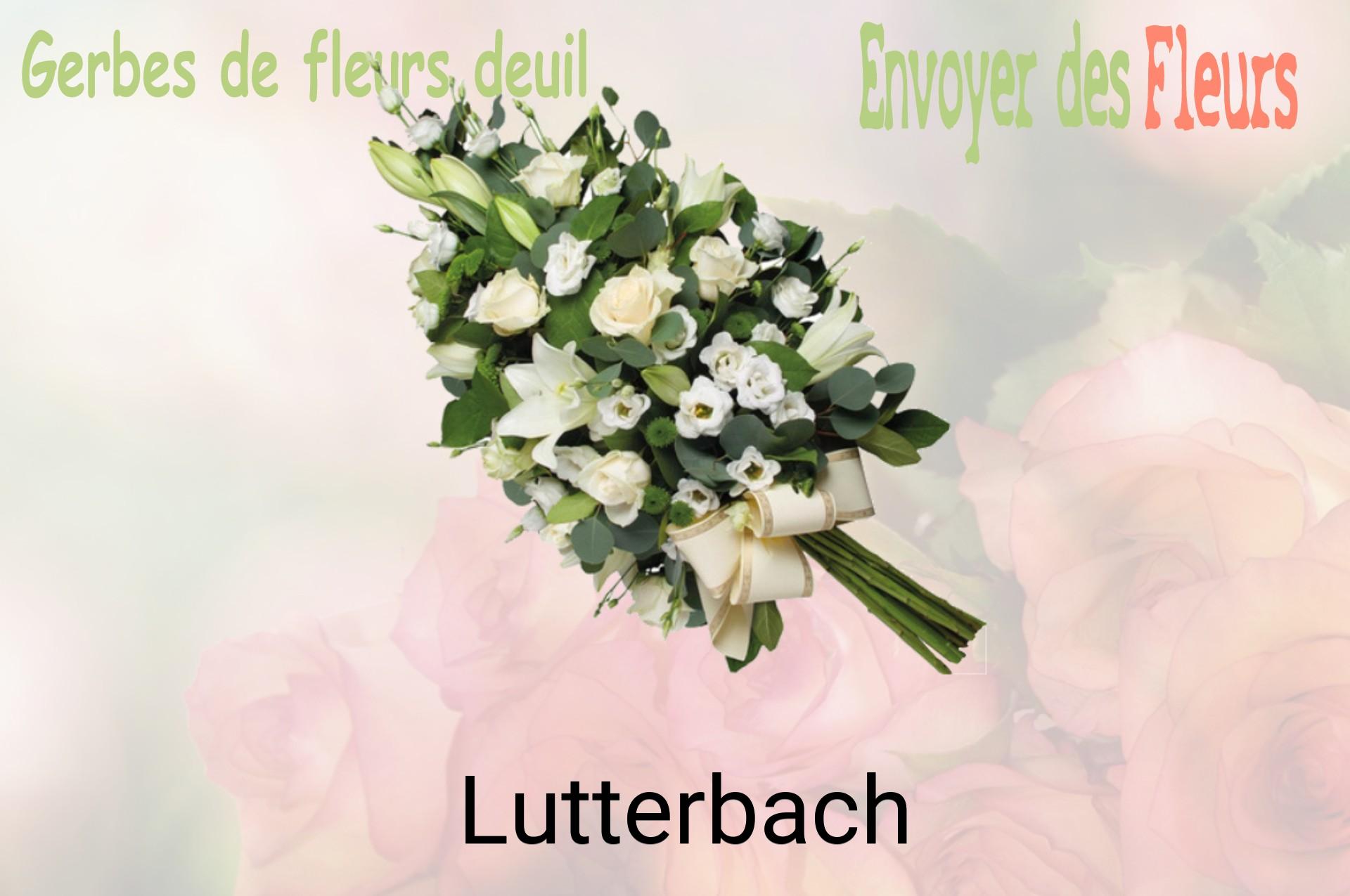 Gerbe de fleurs de deuil livrée à Lutterbach